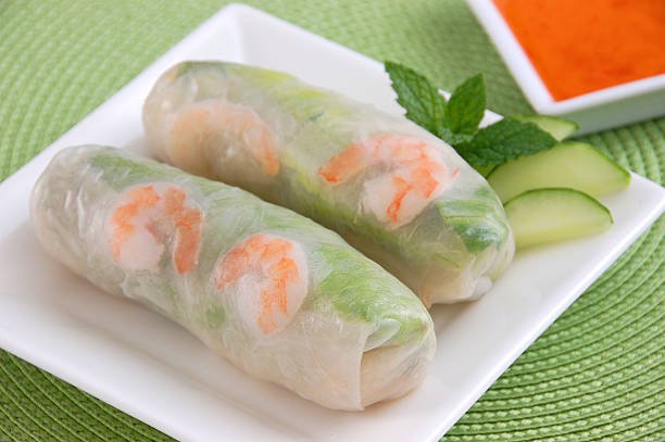 Receitas Vegetarianas: Rolinho Primavera Fresco